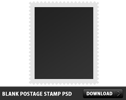Blank Postage Stamp PSD L