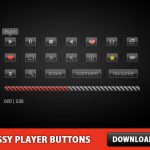 Free Glossy Video Playback Buttons