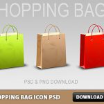 Shopping Bag Icon Free PSD