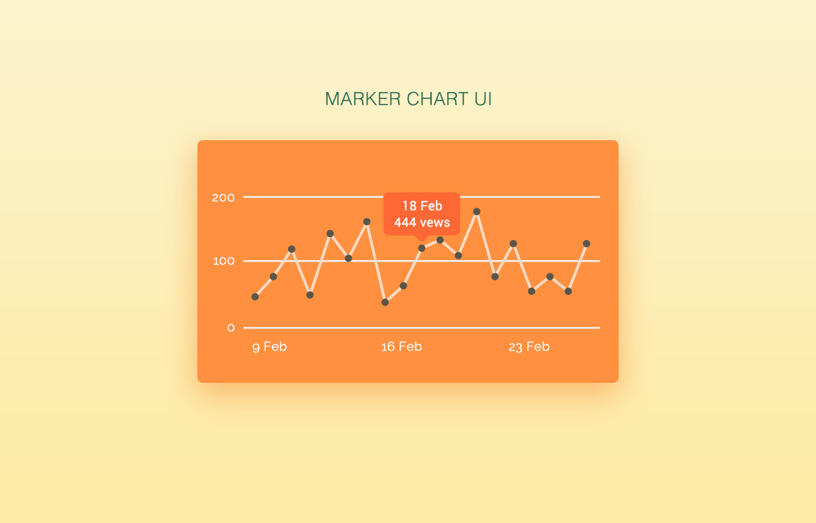 Simple Graph Chart UI Free PSD