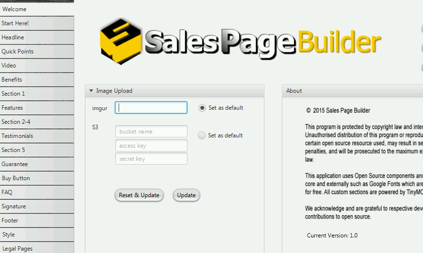 Sales Page Builder Pro 2016 1.0