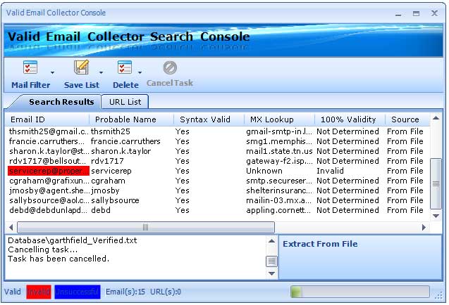 Valid Email Collector 1.30 Advance