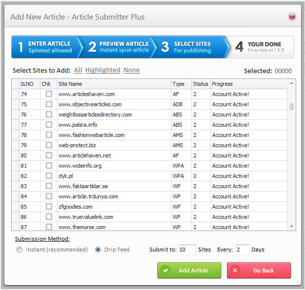 Article Submitter Plus 1.1.6 Build 494