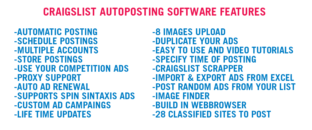 Craigslist AutoPosting Tools 1.60