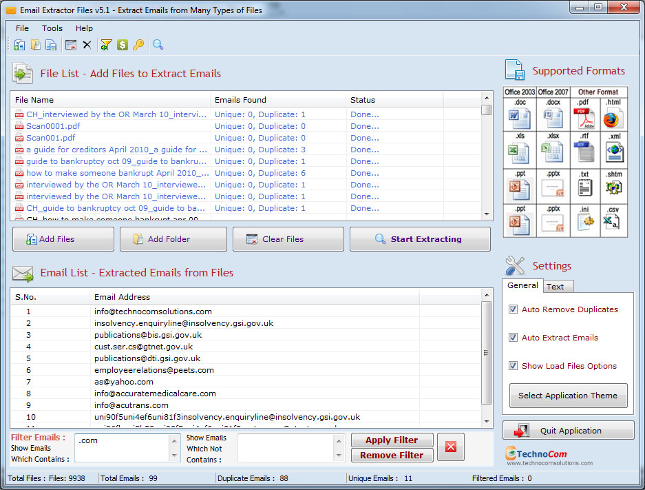 Email Extractor Files 6.2.5.32