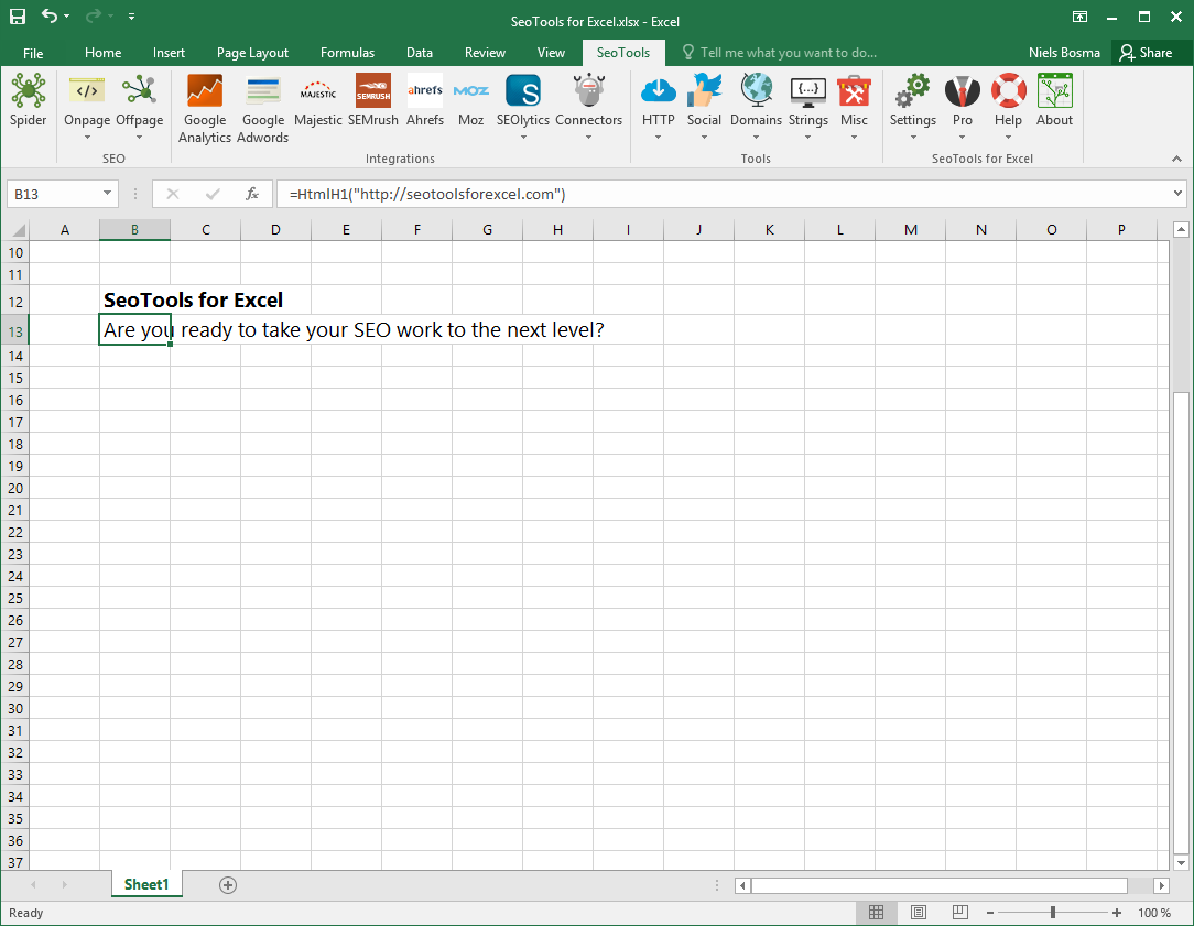 SeoTools Pro for Excel 5.1.4