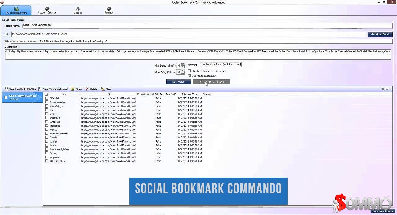 Social Bookmark Commando X 1.0.9.2