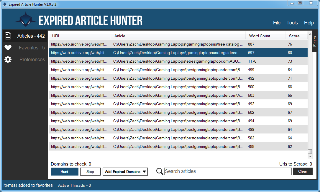 Expired Article Hunter 2.0.4.0