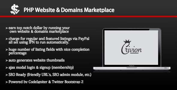 PHP Website and Domains Marketplace v1.5