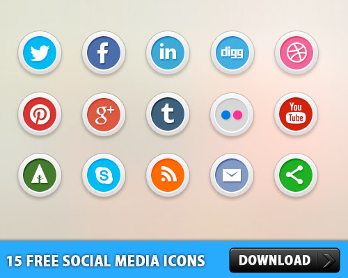 15 Free Social Media Icons L