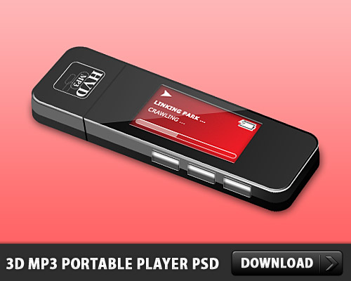 3D MP3 Portable Player PSD L