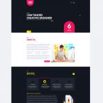 XD Freelancer- Personal/Agency Portfolio One Page HTML Template by createuiux Menu Cart