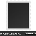 Blank Postage Stamp Free PSD