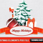 Christmas Elements PSD File