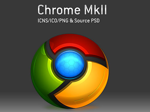 Chrome Icon PSD L