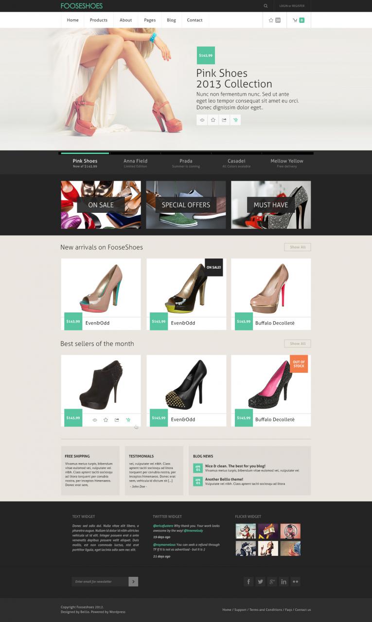 Classy ECommerce PSD Website Template