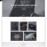 Clean One Page Fashion Website Free PSD Template
