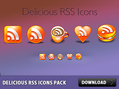 Delicious RSS Icons Pack L