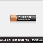 Duracell Battery Icon Free PSD