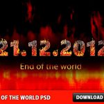 End of the World Free PSD file – 21.12.2012
