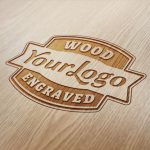 Engraved Wood Effect PSD