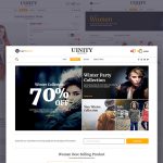 Fashion eCommerce Store Website Templates PSD