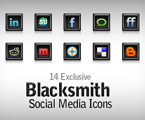 Free Blacksmith Social Media Icons PSD L