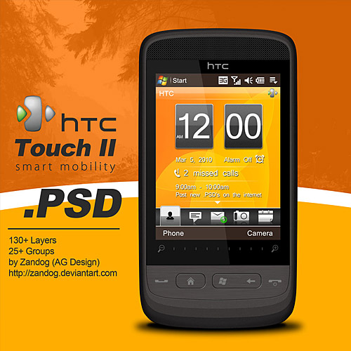 HTC Touch 2 Smartphone PSD L