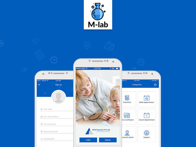 Healthcare Medical Mobile App Free Psd