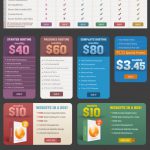 Hosting Price Tables and Website Banners PSD