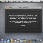 Leopard OS X Screenshot PSD