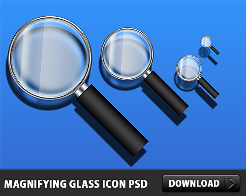 Magnifying Glass Icon PSD L