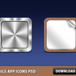 Mobile App icons Free PSD