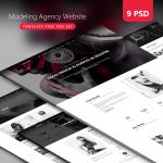Modeling Agency Website Template Free PSD Set