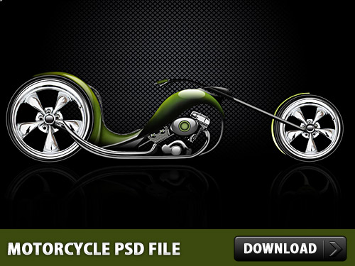 Motorcycle Photoshop PSD File L