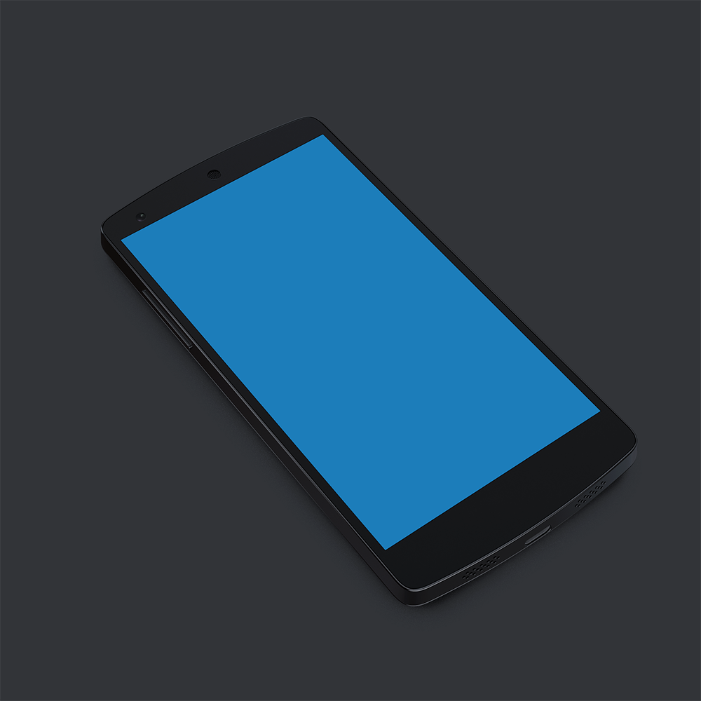 Nexus 5 Black Mobile Handset PSD
