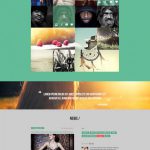 One Page Folio Flat PSD Template