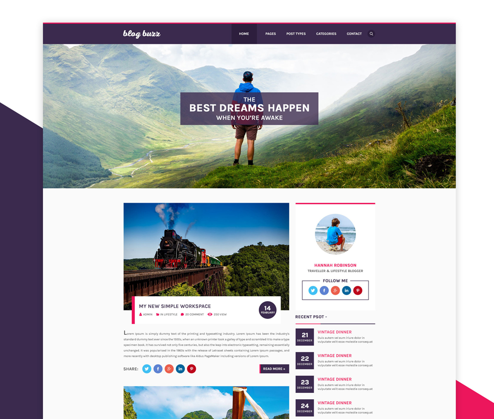 Personal Blog Website Template PSD Free Cracked Nulled Seo Softwares