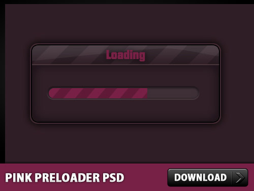 Pink Website Preloader PSD L