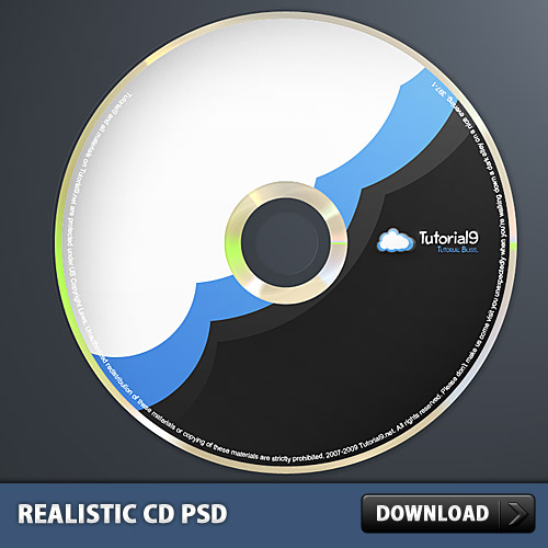 Realistic CD In Photoshop L