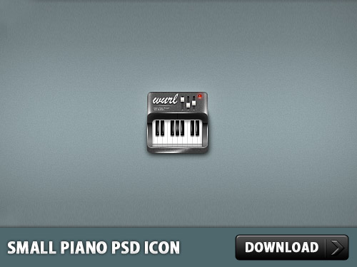Small Piano PSD Icon L