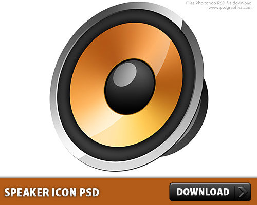Speaker Icon PSD L