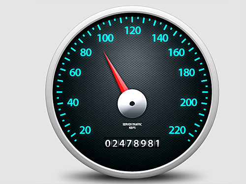 Speedometer Icon Photoshop L
