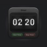 Sports Timer Icon – Free PSD file