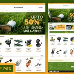 Sports eCommerce Store Website Template Free PSD