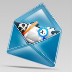 Stylish Mail Icon PSD