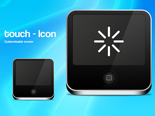 Touch Screen Icon PSD L