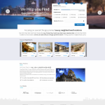 Travel Booking Website PSD Template