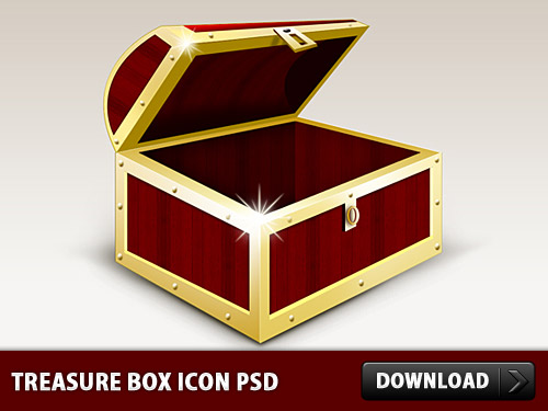Treasure Box Icon PSD L