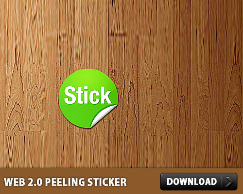 Web 2 0 Peeling Sticker L